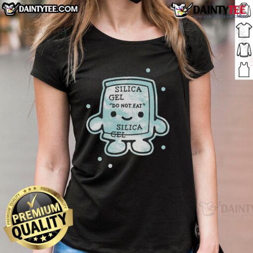 Funny Forbidden Candy Silica Gel 'Do Not Eat' Ladies Tee featuring playful design and vibrant colors for candy lovers.