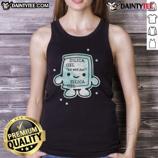 Funny Forbidden Candy Silica Gel Do Not Eat Tank Top featuring humorous graphic design for candy lovers.