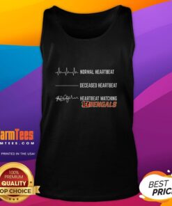 Funny heartbeat design on a Cincinnati Bengals tank top, perfect for fans showcasing team spirit and humor.