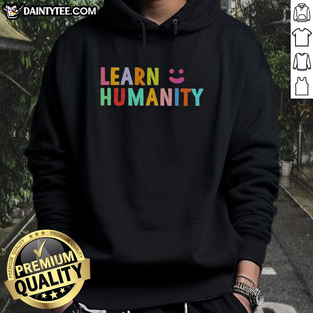 funny-learn-humanity-icon-smile-hoodie Funny Humanity Icon hoodie with a cheerful smile design, perfect for adding humor to your casual wardrobe.