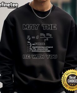 Alt Text: Funny May The F Be With You sweatshirt featuring a humorous design perfect for casual wear and Star Wars fans.