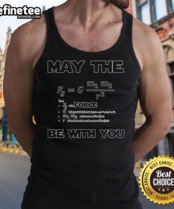 Funny May The F Be With You tank top featuring humorous graphic design for casual wear and fans of witty apparel.