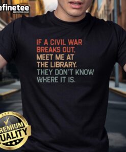 Funny Meet Me At The Library T-Shirt featuring playful graphics and vibrant colors, perfect for book lovers and library enthusiasts.