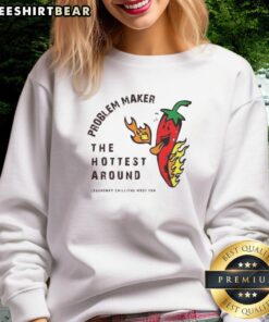 Funny Problem Maker sweatshirt featuring a playful design, perfect for staying stylish and cozy.