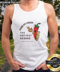 Funny Problem Maker tank top featuring a playful design, perfect for casual wear and summer style.