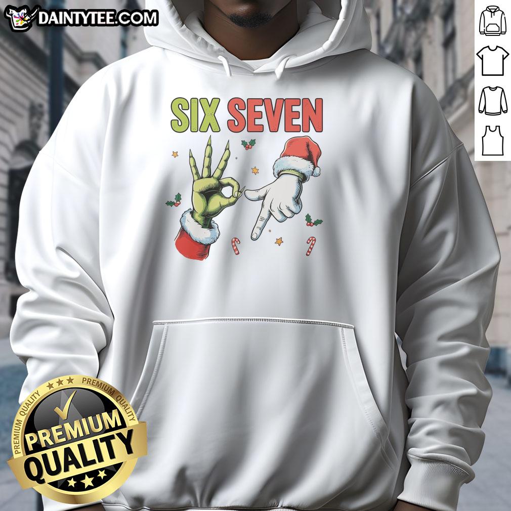 funny-six-seven-6-7-67-meme-christmas-xmas-hoodie Funny Six Seven 6 7 67 Meme Christmas hoodie design featuring festive graphics and humor for holiday celebrations.
