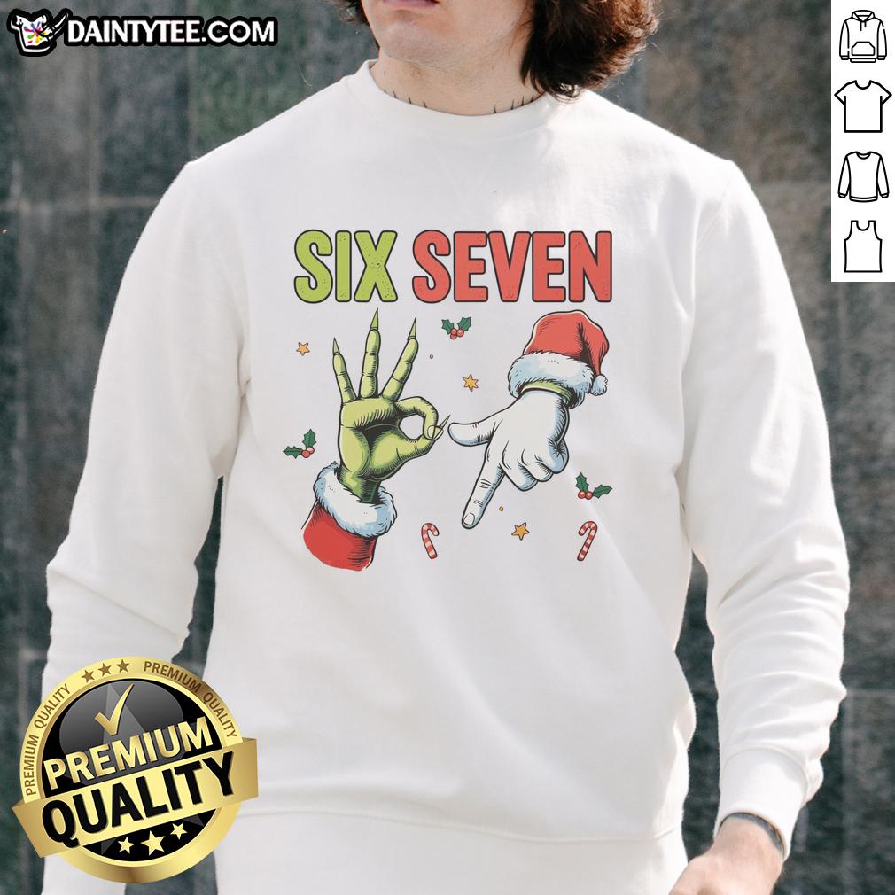 funny-six-seven-6-7-67-meme-christmas-xmas-sweatshirt Funny Six Seven 6 7 67 meme Christmas sweatshirt featuring a humorous design perfect for the holiday season.