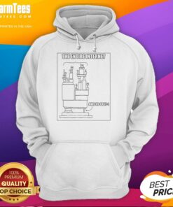 Funny meme hoodie featuring 'The Entire Internet AWS Us East 1' design, perfect for tech enthusiasts and meme lovers.