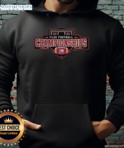 Good 2025 SOOH Flag Football Championships hoodie featuring vibrant colors and logo, perfect for fans and players.