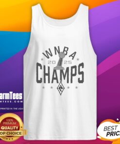 Good 2025 WNBA Champs Las Vegas Aces Trophy Logo T-Shirt - Image 4