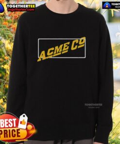 Good Acme Co vintage sweatshirt featuring retro logo design in a cozy, stylish fit perfect for casual wear.