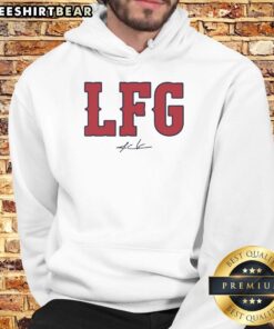 Good Alex Cora Boston Red Sox LFG Signature Hoodie, featuring bold graphics and a stylish design for fans.