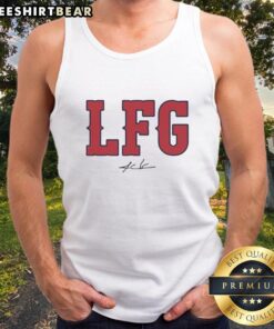 Good Alex Cora Boston Red Sox LFG signature tank top featuring team colors and logo, perfect for game day attire.