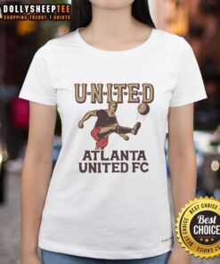 Good Atlanta United FC United Ladies Tee featuring vibrant team colors and stylish design for passionate fans.