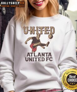 Good Atlanta United FC United sweatshirt featuring the team logo, perfect for fans showing support in style.