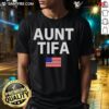 Good Aunt Tifa USA Flag T-Shirt featuring a stylish design celebrating patriotism and family pride.