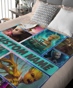 Good Baby Groot Guardians Of The Galaxy Blanket Fleece Customized Blanket