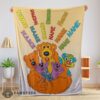 Good Bear in the Big Blue House Cartoon Blanket Fleece Customized Blanket