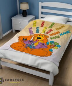 Good Bear in the Big Blue House Cartoon Blanket Fleece Customized Blanket - Image 2
