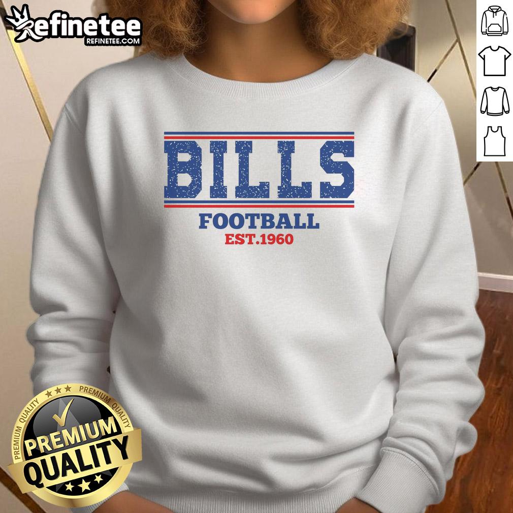 good-bills-football-est-1960-vintage-retro-team-sweatshirt Vintage retro Good Bills football sweatshirt, est. 1960, featuring classic team colors and logo design for fans.