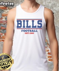 Vintage retro Good Bills Football tank top, established 1960, showcasing classic team spirit and style.