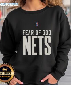 Good Brooklyn Nets NBA Fear of God sweatshirt with stylish design, perfect for fans and casual wear enthusiasts.