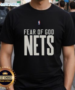 Good Brooklyn Nets NBA Fear of God T-Shirt featuring stylish design and team logo, perfect for fans.