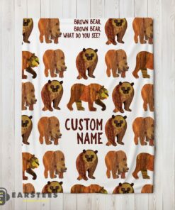 Good Brown Bear Brown Bear Blanket Fleece Customized Blanket