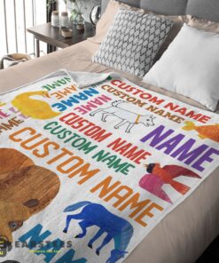 Good Brown Bear Brown Bear What Do You See Gift Blanket Fleece Customized Blanket - Image 2
