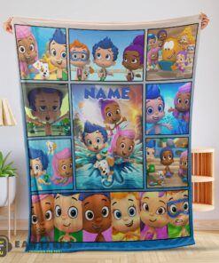 Good Bubble Guppies Collage Blanket Fleece Customized Blanket