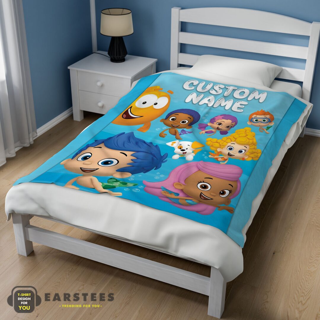 good-bubble-guppies-underwater-adventure-blanket-fleece-customized-blanket-mk-02 Good Bubble Guppies Underwater Adventure Blanket Fleece Customized Blanket - Image 3