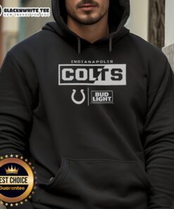 Good Bud Light Indianapolis Colts team hoodie featuring the Colts logo and vibrant blue design for fans.