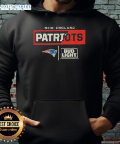 Good Bud Light New England Patriots Team Hoodie featuring vibrant team colors and logo, perfect for fans.