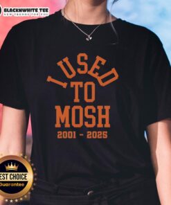 Good Bury Your Dead 'I Used To Mosh' ladies tee featuring bold graphic design, perfect for music fans and mosh pit lovers.