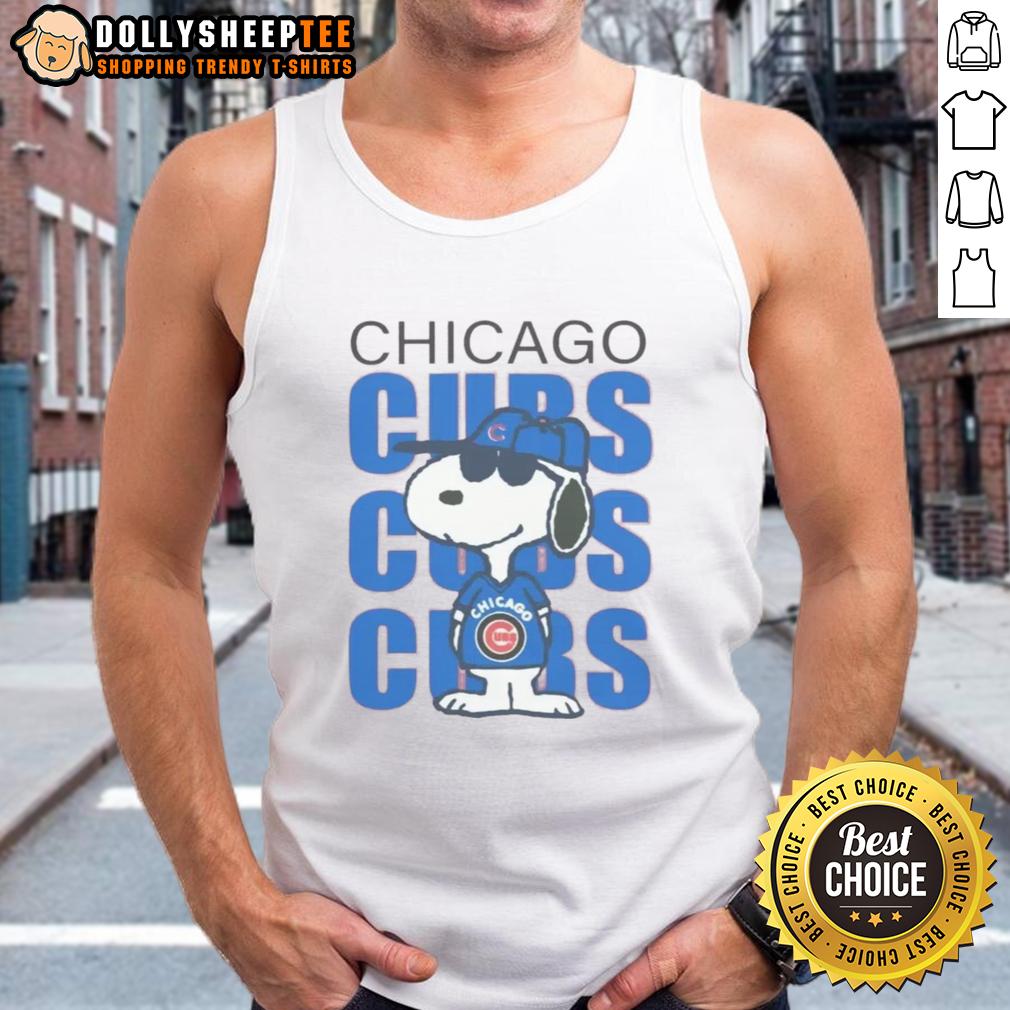 Good Carousell Chicago Cubs Snoopy Tank Top Good Carousell Chicago Cubs Snoopy tank top featuring a playful Snoopy design, perfect for Cubs fans and summer wear.