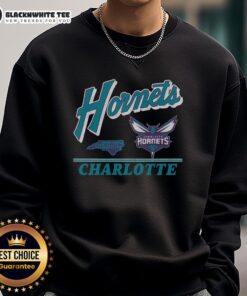 Vintage Good Charlotte Hornets Fly By sweatshirt featuring bold graphics and a stylish design for sports fans.