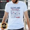 Alt Text: Good Cleveland Baseball History Collage Away Back Gone T-Shirt showcasing iconic moments and players from Cleveland baseball.