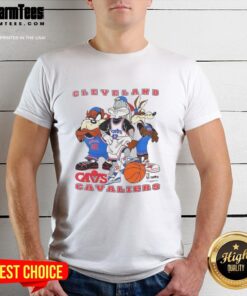 Good Cleveland Cavaliers NBA x Looney Tunes cartoon characters t-shirt featuring iconic designs for fans.