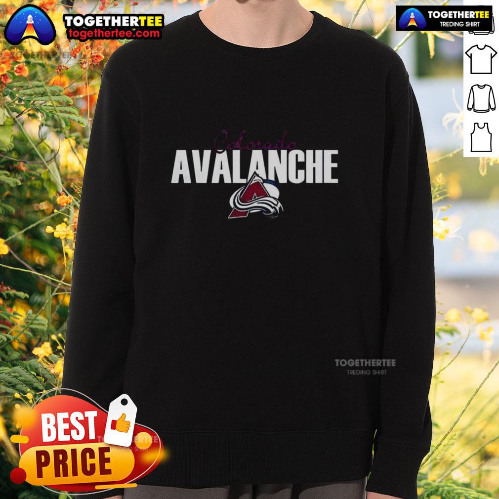 Good Colorado Avalanche Ice Hockey 1500Th Anniversary Logo Sweatshirt Alt Text: Good Colorado Avalanche Ice Hockey 1500th Anniversary Logo Sweatshirt featuring vibrant team colors and design.