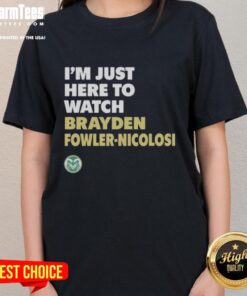 Good Colorado State Rams tee featuring Brayden Fowler-Nicolosi, perfect for fans supporting their team in style.