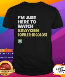 Good Colorado State Rams T-shirt featuring Brayden Fowler Nicolosi design for fans and supporters of the team.
