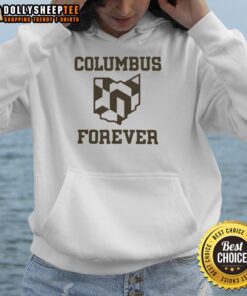 Good Columbus Crew Columbus Forever Hoodie displayed on a mannequin, showcasing team spirit and stylish design for fans.