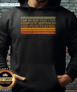Good Complete Sentences and Punctuation Hoodie featuring a stylish design for language lovers and writers.