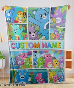 Good Cute Care Bears Friends Blanket Fleece Customized Blanket