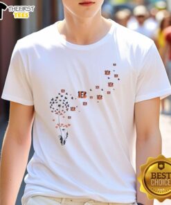 Alt Text: Good Dandelion Flower Cincinnati Bengals Football Logo T-Shirt featuring vibrant team colors and a stylish design.