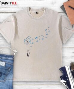 Good Dandelion Flower Detroit Lions Football Logo Washed T-Shirt showcasing vibrant design and soft fabric for fans.