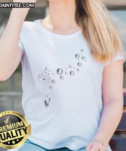 Alt Text: Good Dandelion Flower Florida Seminoles Football Logo on Ladies Tee, perfect for fans and casual wear.