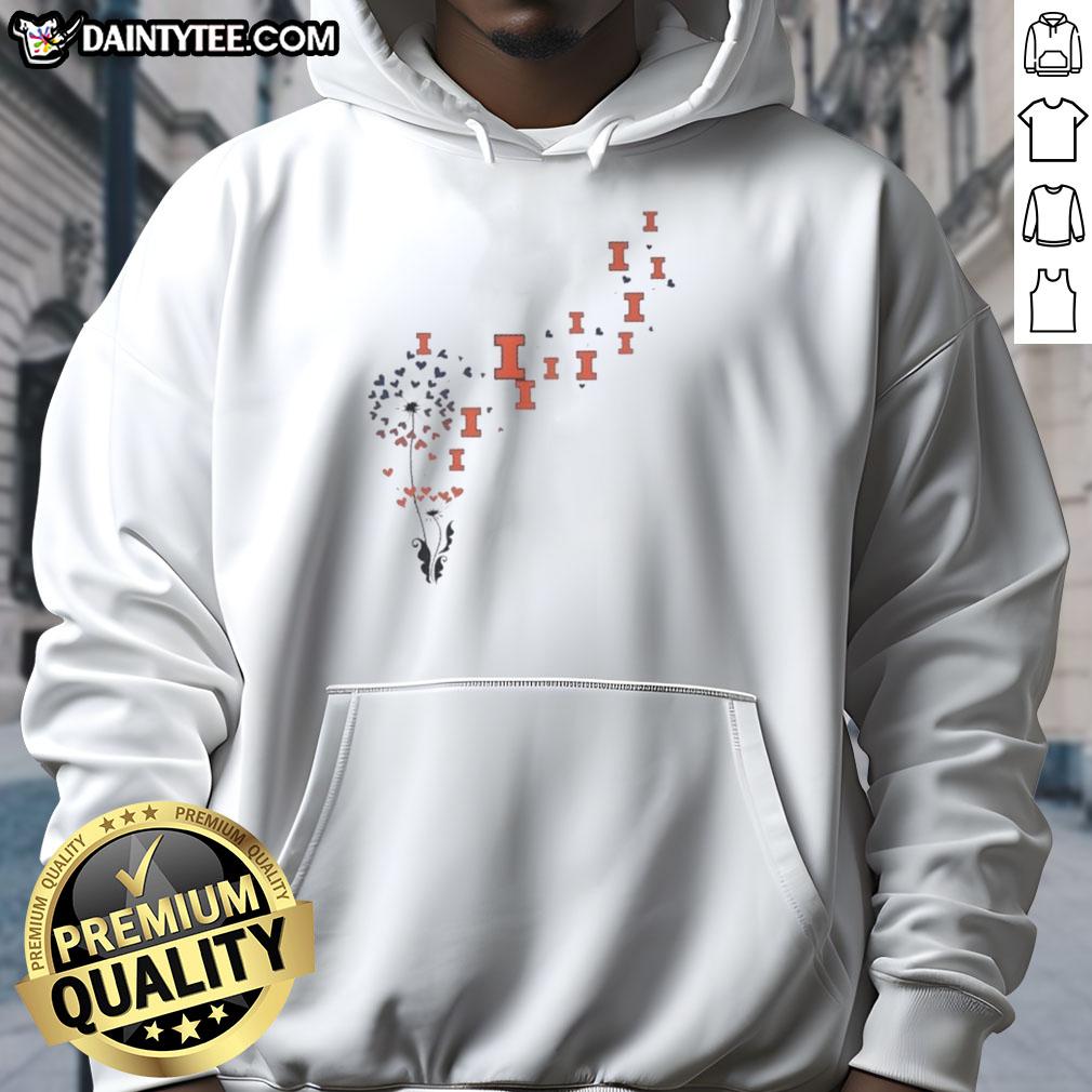 good-dandelion-flower-illinois-fighting-illini-football-logo-hoodie Good Dandelion Flower hoodie featuring Illinois Fighting Illini football logo, perfect for fans and casual wear.