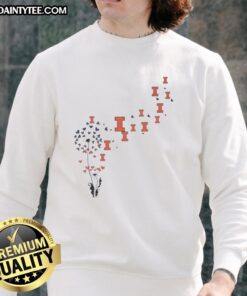 Good Dandelion Flower sweatshirt featuring Illinois Fighting Illini football logo, perfect for fans and casual wear.