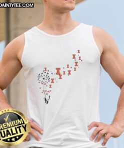 Good Dandelion Flower tank top featuring Illinois Fighting Illini football logo for stylish game day wear.